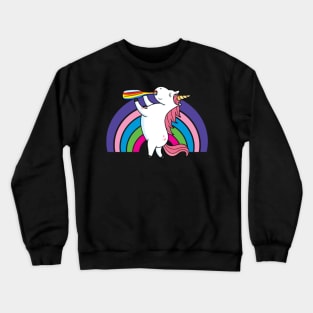 Drunken Unicorn Rainbow- Crewneck Sweatshirt